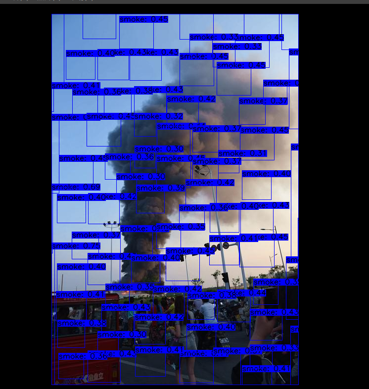 YOLOv5 periodic detection box example